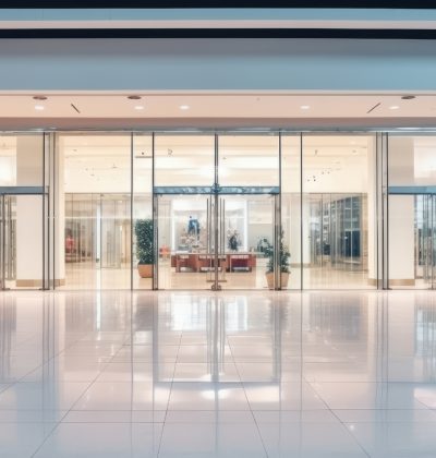 Luxury fashion store. Illustration Generative AI